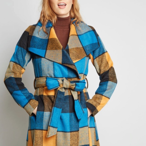 Modcloth Jackets & Blazers - Intelligent Around Town Belted Coat
